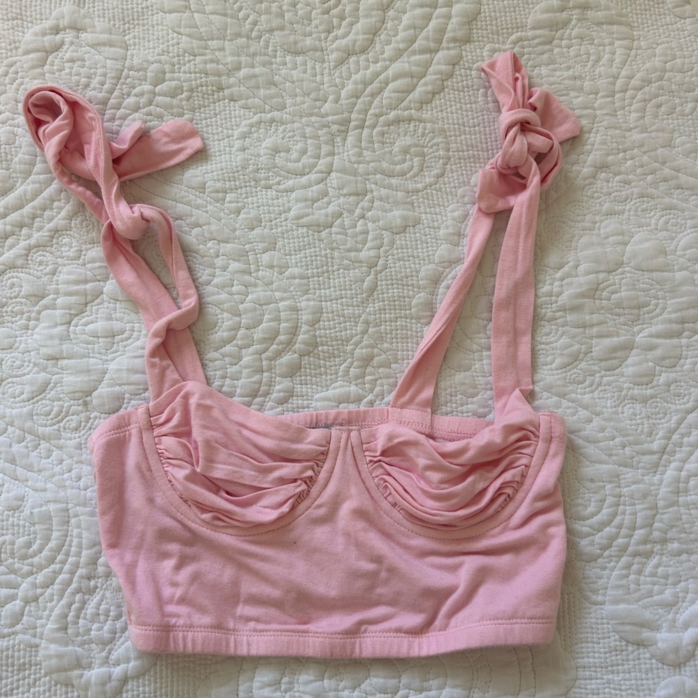 Adika Pink Tie Top